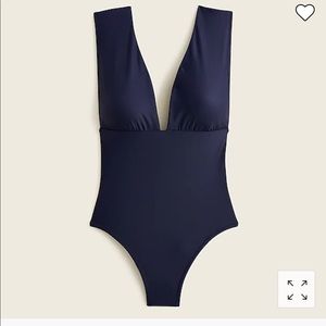 J Crew V Neck One Piece Swimsuit